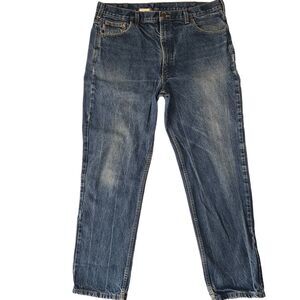 Carhartt Mens B18PRW Jeans Relaxed Fit Size 40x32 Medium Wash Work Pants